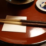 美山荘 - 栗の木の箸