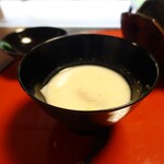 美山荘 - 松茸雲吞の白味噌