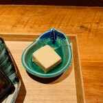 食堂わた - 喉越しの良い、爽やかな胡麻豆腐。