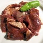 赤丸ヂンギス - ハツ（ごま油と唐辛子で味つき）