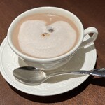 カカオティエゴカン - 〜マロン香る〜ショコラショー ノワゼット、飲み物に付いてくるお菓子+チョコレート