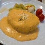 キッチン ブルー グローブ - 反対側から、チーズとカシスマスタードのソースはタップリ