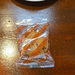 キッチン ブルー グローブ - お菓子のアップ