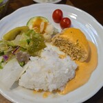 キッチン ブルー グローブ - ワンプレート