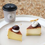 NOA COFFEE - 【2024.11】さつまいもバスクチーズケーキ(税込680円)、かぼちゃのバスクチーズケーキ(税込680円)