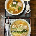 らーめん め組 - みそわんたんめん+中華そば