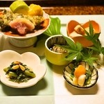 そば懐石　あずみ野 - 2014.5 前菜