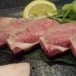 肉の割烹 田村  - 厚切り特撰和牛上たん