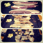 紅の豚 - サムギョプサル、今まで食べた中で1番うまかった！シソの葉と食べるのが最高！