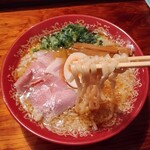 浜堂ラーメン - 麺のリフトアップ