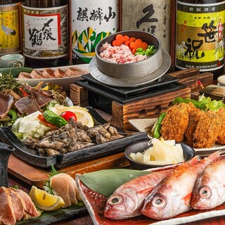 飲み放題つきコースは、のどぐろなど豪華メニューも！