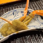 みつき - ⑨松葉蟹(雄)爪のしゃぶしゃぶ
      ⑩松葉蟹(雄)脚《3番脚》のしゃぶしゃぶ
      ⑪松葉蟹(雄)脚《4番脚》のしゃぶしゃぶ
      蟹味噌和え
      ビジュアルだけでハアハアしちゃう！(*´Д｀)