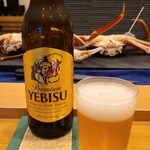 みつき - お酒①ヱビスビール(瓶ビール、サッポロビール)