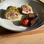 つるよし料理店 - 白菜で巻いたお肉をパカーン