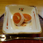 一心亭 - レディースセットについていた柿のデザート