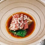 料理屋もり尋 - 鹿児島和牛、赤茄子