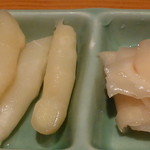 鮨 おさむ - 塩と酢のしょうが２種