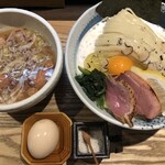 鴨出汁中華蕎麦 麺屋yoshiki - 鴨とポルチーニのつけ麺（塩）