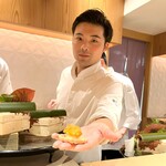 銀座 しのはら - フォアグラ最中