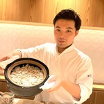 銀座 しのはら - 土鍋で松茸の炊き込みご飯