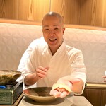 銀座 しのはら - 鰤の漬け握り寿司