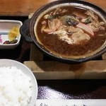 岩庄 - 味噌煮込みうどん定食９３０円