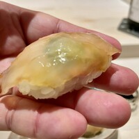 麻布十番 秦野よしき - カワハギ肝敷き(別府)