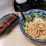 蘭州拉麺店 火焔山 - 途中・全体図。