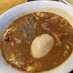 塩そば専門店 桑ばら - 牛タンカレーつけそば（熱盛り）