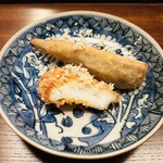 木山 - 河豚のフライ
      海老芋　ホースラディシュ