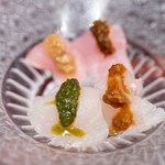 쿠라쇼우 - 2024.11 熟成魚のお刺身（10日以上熟成させた黒鯛と金目鯛）