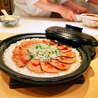 肉割烹ふたご 北新地店 - マルシンと新生姜の炊き込みご飯