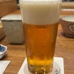 天婦羅 みやしろ - ビール