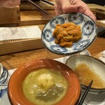 天婦羅 みやしろ - 鮑の肝ソースシャブシャブ