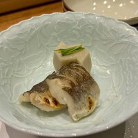 天婦羅 みやしろ - 里芋の含め煮とさわらの塩焼き