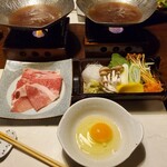 箱根小涌谷温泉 水の音 - 黒毛和牛と箱根山麓豚のとろすき鍋