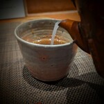 手打ち蕎麦 たがた - 蕎麦湯　サラっとしてました