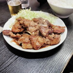 森の茶屋 - ロース生姜焼き定食