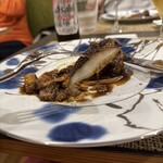 オステリア・マンジャベーネ - 宮崎産バラ山の黒ビール煮込み 栗のハチミツ風味