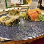 オステリア・マンジャベーネ - 前菜の盛り合わせ