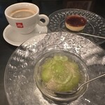 ダコージ - パンナコッタ(マスカルポーネ・シャインマスカット・白ワインのジュレ)