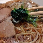 麺家 たけ田 - ほうれん草