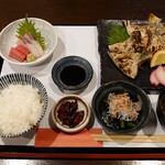 和菜 おか蔵 - お造りとしまあじカマ塩焼