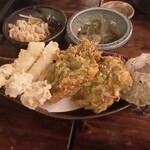 わらゆい - 天ぷら盛り合わせ