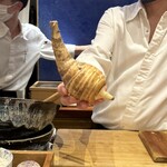 天婦羅 みやしろ - 丹波のえび芋