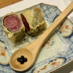 天婦羅 みやしろ - 和牛の湯葉でまいたシャトーブリアン