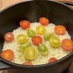 天婦羅 みやしろ - トマトごはん