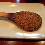 天庵 - そば味噌。ホカホカで美味しい。 2014.05