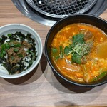 國產牛燒肉Kuidon 三重川越店 - 牛肋條拉麵＆牛肉鬆飯
