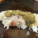 緒乃 - 蟹ご飯　蟹味噌のせ